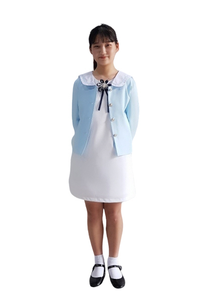 합창복 라이트블루정장