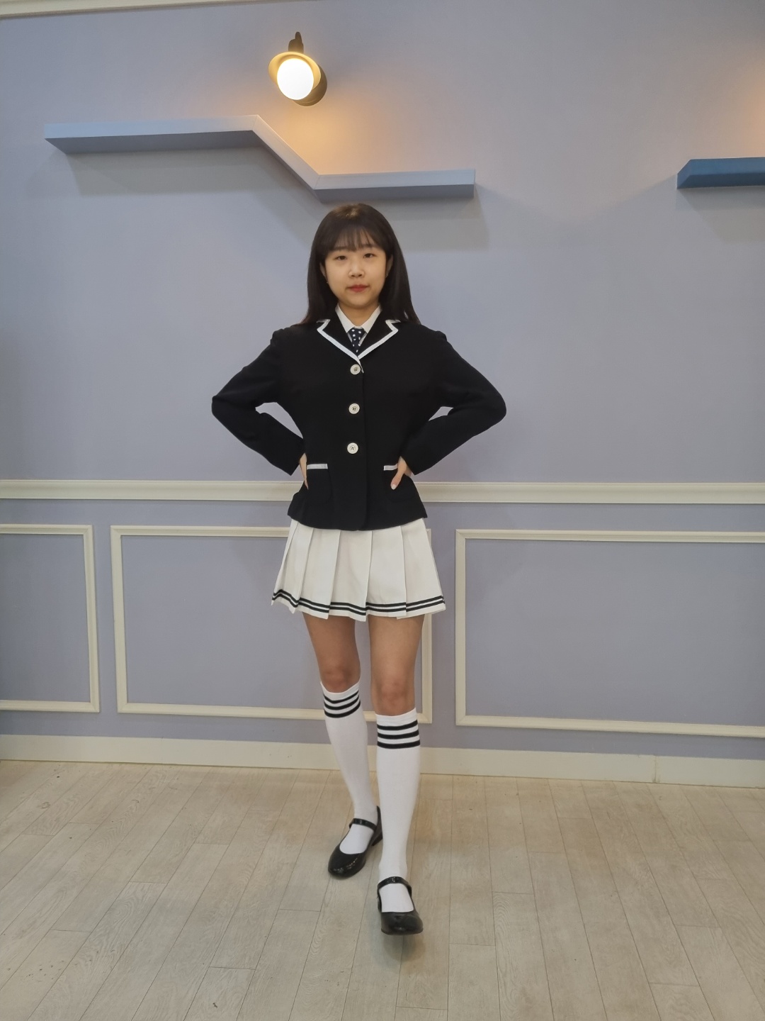 블랙화이트정장