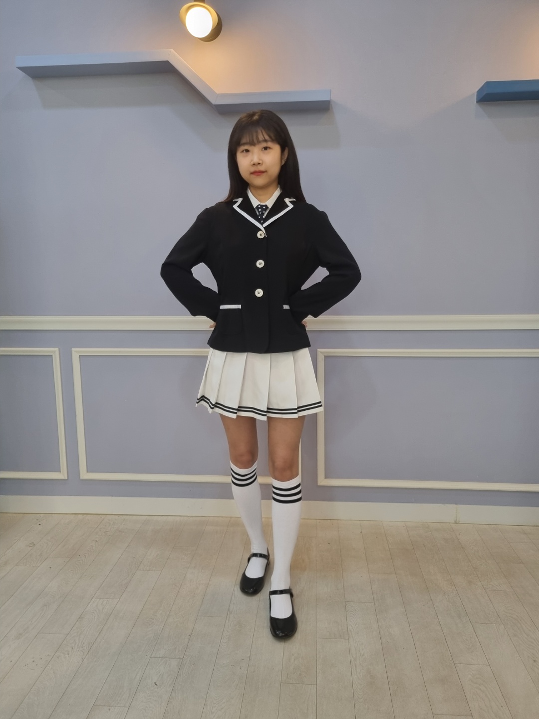 블랙화이트정장