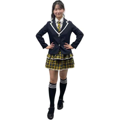 네이비콤비 노랑체크정장