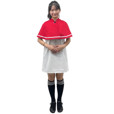 화이트 원피스 화이트 망토