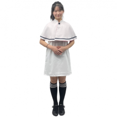 화이트 원피스 화이트 망토