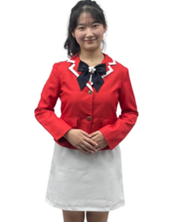 레드자켓화이트원피스정장