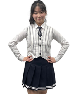 줄무늬조끼블랙치마