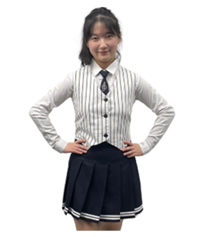 줄무늬조끼블랙치마