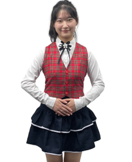 레드체크조끼럭셔리