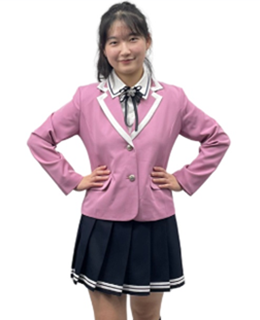 핑크콤비블랙정장