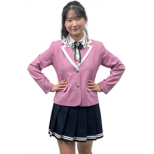 핑크콤비블랙정장