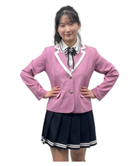 핑크콤비블랙정장